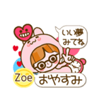 【Zoe専用❤基本】コメント付きだよ❤40個（個別スタンプ：11）