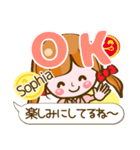 【Sophia専用❤基本】コメント付きだよ❤40個（個別スタンプ：1）