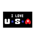 I Love USA.（個別スタンプ：6）