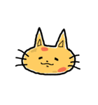 Bright yellow cat（個別スタンプ：9）