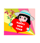 2018 happy New year (Chinese Version )（個別スタンプ：23）