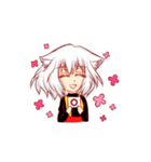 White Haired Cat Girl（個別スタンプ：1）