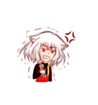 White Haired Cat Girl（個別スタンプ：4）