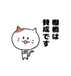 「棚橋さん」の猫スタンプ（個別スタンプ：16）