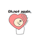 Heart man's sticker (English ver.)（個別スタンプ：7）