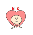 Heart man's sticker (English ver.)（個別スタンプ：39）