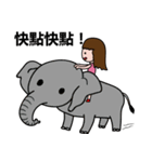 Cute girl's little world（個別スタンプ：16）