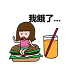 Cute girl's little world（個別スタンプ：18）
