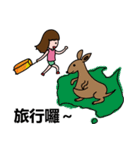 Cute girl's little world（個別スタンプ：32）
