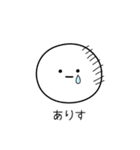 ○●ありす2●○丸い人（個別スタンプ：39）