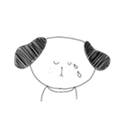 白黒犬スタンプ（個別スタンプ：13）