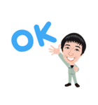 アクトのハマちゃん似顔絵スタンプ（個別スタンプ：4）