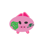 Lazy Pink Pig（個別スタンプ：5）