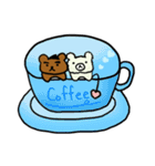 Love Diary:Coffee Bear＆Cotton Candy Bear（個別スタンプ：2）