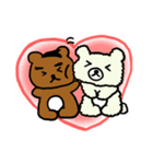 Love Diary:Coffee Bear＆Cotton Candy Bear（個別スタンプ：3）