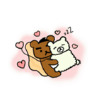 Love Diary:Coffee Bear＆Cotton Candy Bear（個別スタンプ：13）