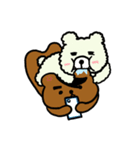 Love Diary:Coffee Bear＆Cotton Candy Bear（個別スタンプ：17）
