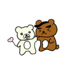 Love Diary:Coffee Bear＆Cotton Candy Bear（個別スタンプ：20）