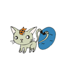 A shrimp sushi cat（個別スタンプ：8）