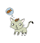 A shrimp sushi cat（個別スタンプ：12）