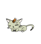 A shrimp sushi cat（個別スタンプ：18）