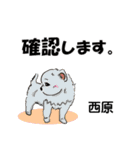 西原さんが使う可愛い子犬の名前スタンプ（個別スタンプ：11）