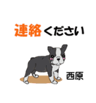 西原さんが使う可愛い子犬の名前スタンプ（個別スタンプ：12）