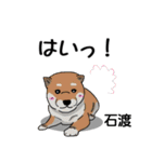 石渡さんが使う可愛い子犬の名前スタンプ（個別スタンプ：22）