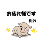 相沢さんが使う可愛い子犬の名前スタンプ（個別スタンプ：14）