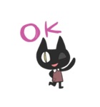 黒猫のおのしまさん（個別スタンプ：3）