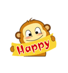 Happy new year Monkeys_animate_2（個別スタンプ：13）