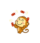 Happy new year Monkeys_animate_2（個別スタンプ：19）