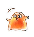 a happy slime with a ponytail.（個別スタンプ：3）