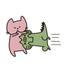 double green's cat ＆ double red's cat<3（個別スタンプ：17）