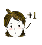 QQ Topknot Girl（個別スタンプ：31）