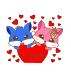 Fox sticker (Valentine's Day)（個別スタンプ：1）