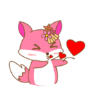 Fox sticker (Valentine's Day)（個別スタンプ：7）