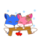 Fox sticker (Valentine's Day)（個別スタンプ：14）