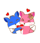 Fox sticker (Valentine's Day)（個別スタンプ：15）