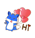 Fox sticker (Valentine's Day)（個別スタンプ：17）