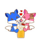 Fox sticker (Valentine's Day)（個別スタンプ：36）