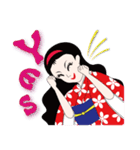 Japanese Pretty Girl "Noah" New Version！（個別スタンプ：15）