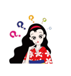 Japanese Pretty Girl "Noah" New Version！（個別スタンプ：34）