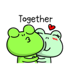 Frog Bo's life-I'm in love (English)（個別スタンプ：3）