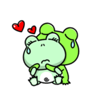 Frog Bo's life-I'm in love (English)（個別スタンプ：11）