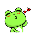 Frog Bo's life-I'm in love (English)（個別スタンプ：13）
