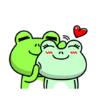 Frog Bo's life-I'm in love (English)（個別スタンプ：14）
