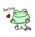 Frog Bo's life-I'm in love (English)（個別スタンプ：16）