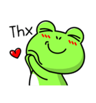 Frog Bo's life-I'm in love (English)（個別スタンプ：22）