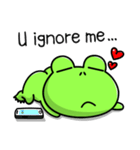 Frog Bo's life-I'm in love (English)（個別スタンプ：25）